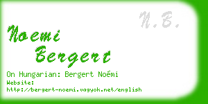 noemi bergert business card